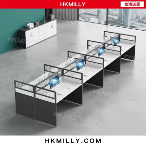 A&0591卡座辦公桌職員工作台屏風隔斷枱電腦枱組合枱全新包送貨