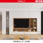 A&0710實木生態板多層實木板電視櫃組合櫃多功能收納櫃