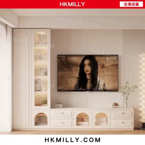 A&1642品牌實木生態板電視櫃組合