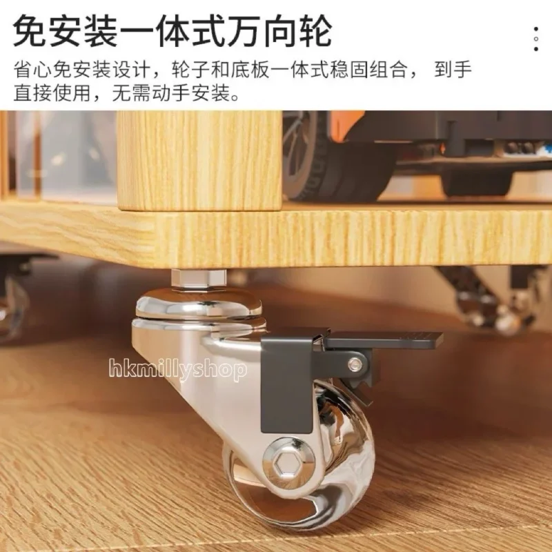 A&1793實木展示櫃 兩色可選 移門櫃 趟門櫃 透明櫃 手辦櫃 書櫃 積木櫃 樂高櫃 陳列櫃 亞克力櫃子 非玻璃櫃 三面透明櫃 推拉門模型櫃 收納櫃 儲物櫃 - Image 7