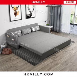 A&0199三防面料布藝梳化床 sofa bed