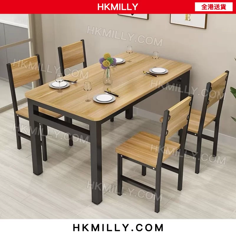 A&0367餐桌椅組合 4人6人長方形食飯枱