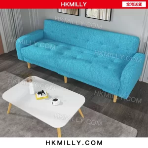 A0391布藝沙發 絨布 科技布 棉麻 PU 皮 單人雙人三人梳化 簡易梳化 兩用公寓 多功能臥室客廳 辦公室 沙發 小戶型