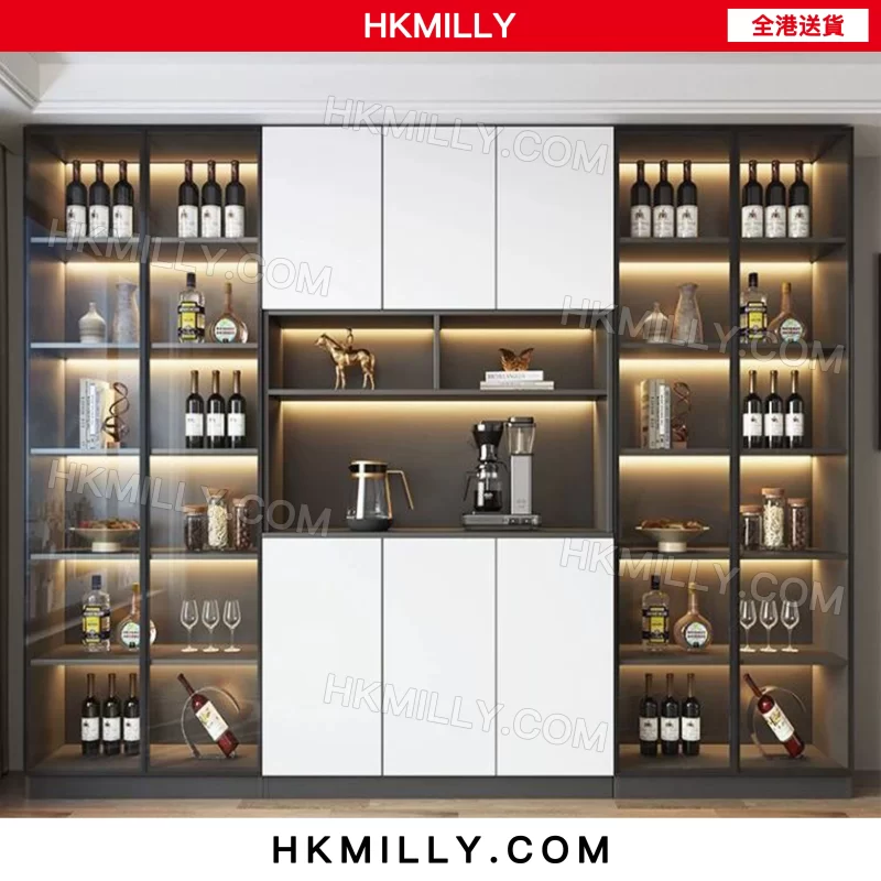 A&0636餐邊櫃 廚房收納櫃 酒櫃 碗櫃 茶水櫃 微波爐櫃子 烤箱收納櫃
