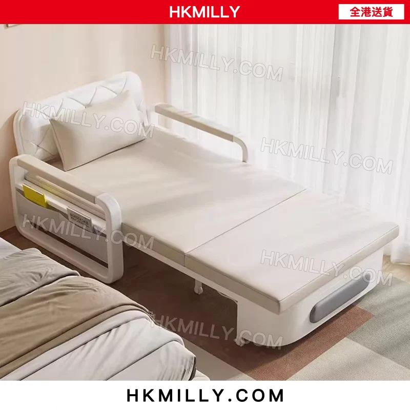 A&0747梳化床科技皮防水沙發床折疊床單人床雙人床多功能簡易折疊沙發