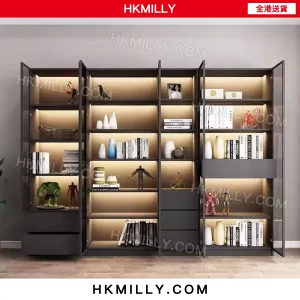 A&1002書櫃 玻璃櫃 展示櫃 透明櫃 酒櫃 餐邊櫃 收納櫃 儲物櫃 落地置物櫃 加高櫃子 高身酒櫃 手辦櫃