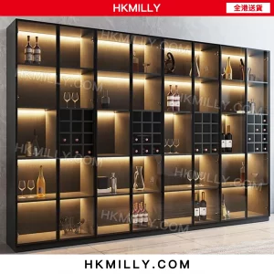 A&1292酒櫃 餐邊櫃 客廳展示櫃 餐廳收納櫃 儲物櫃 玻璃門櫃 高身櫃 茶水櫃