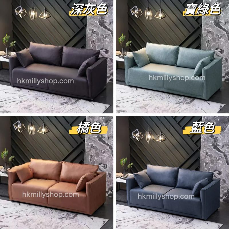 A5201防污沙發 小戶型梳化 Sofa 科技皮沙發皮質沙發 多顏色選擇 單人位 雙人位 三人位 乳膠坐墊 休閒梳化 辦公室梳化 全新包送貨 - Image 3