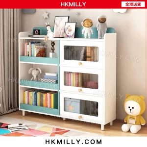 A5123兒童書櫃 落地櫃 收納櫃 書架 多層收納架 繪本架子 家用閱讀架 大容量儲物架
