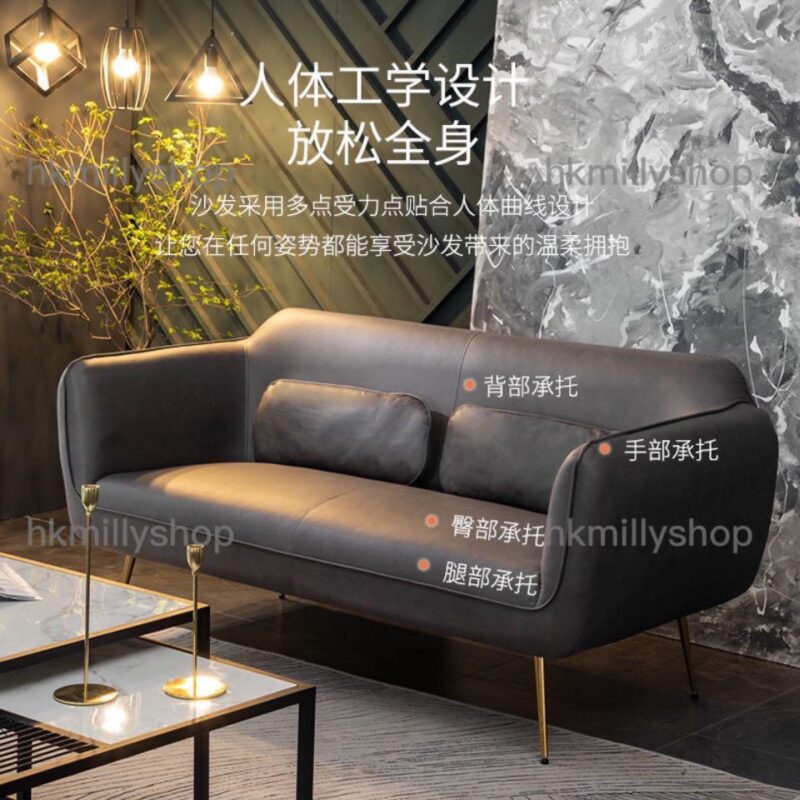 A&0409免洗科技佈梳化 雙人位 三人位沙發 出租屋沙發 服裝店 門店 店鋪專用沙發