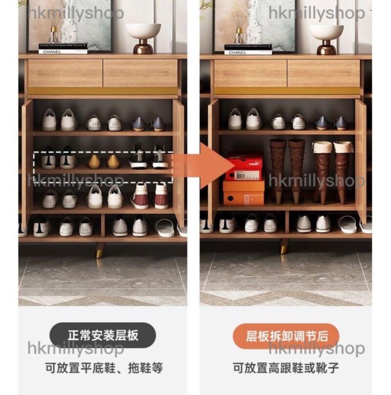A&0605大容量鞋櫃 鞋架 入門收納櫃 儲物櫃 玄關櫃 簡約時尚鞋架 - Image 4