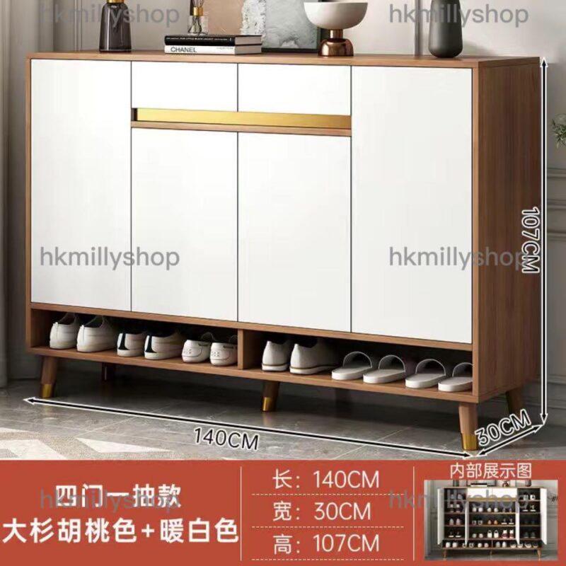 A&0605大容量鞋櫃 鞋架 入門收納櫃 儲物櫃 玄關櫃 簡約時尚鞋架 - Image 10