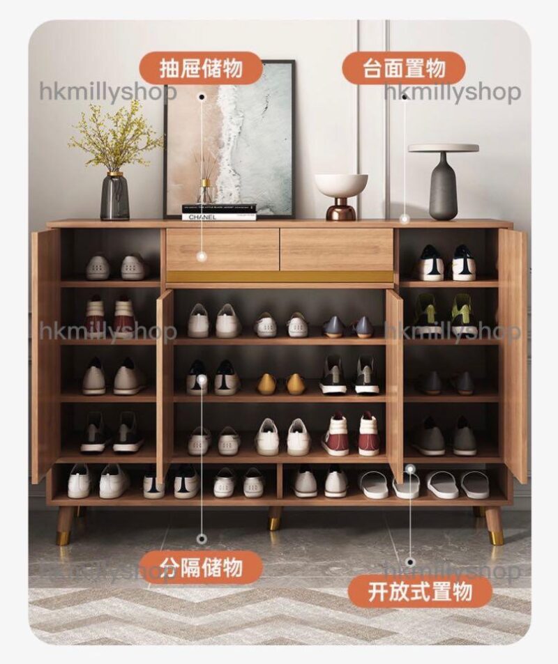A&0605大容量鞋櫃 鞋架 入門收納櫃 儲物櫃 玄關櫃 簡約時尚鞋架 - Image 3