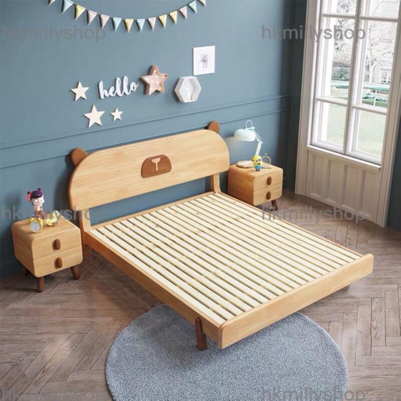 A&0908實木兒童床 雙人床 公主床 寶寶床 baby bed 可愛卡通床