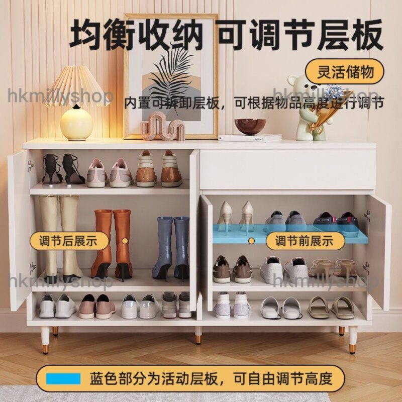 A&1459鞋櫃 鞋架 換鞋凳 入門收納櫃 玄關櫃 儲物櫃 櫃桶 可拆卸層板 櫃子全新包送貨 - Image 5