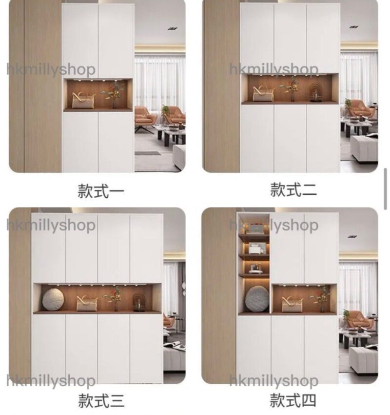 A&1519高身鞋櫃 門廳櫃 入門櫃 隔斷櫃 鞋架 入門收納櫃 玄關櫃 展示櫃 酒櫃餐邊櫃 客廳儲物櫃 茶水櫃 碗櫃 - Image 3