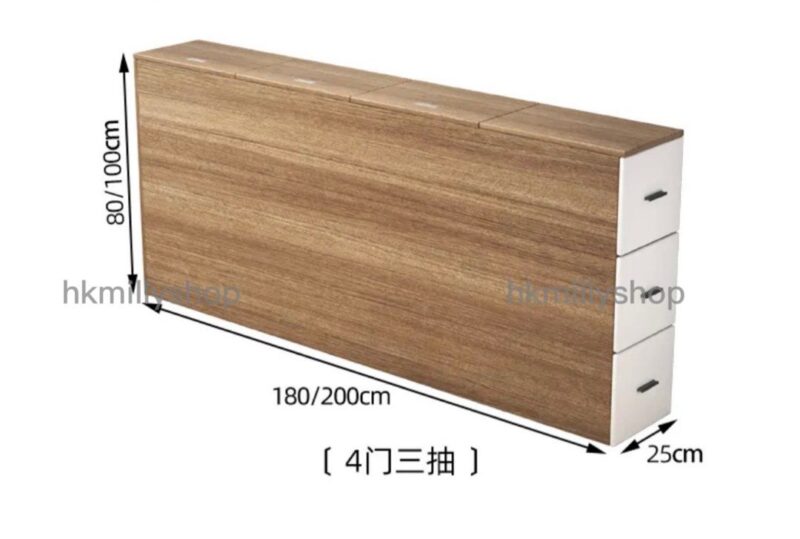 A&1546可訂造尺寸實木夾縫櫃 床頭櫃 縫隙櫃子 窄櫃 床邊櫃 長條櫃 榻榻米儲物櫃 收納櫃 置物櫃 靠墻櫃 床尾櫃 - Image 11