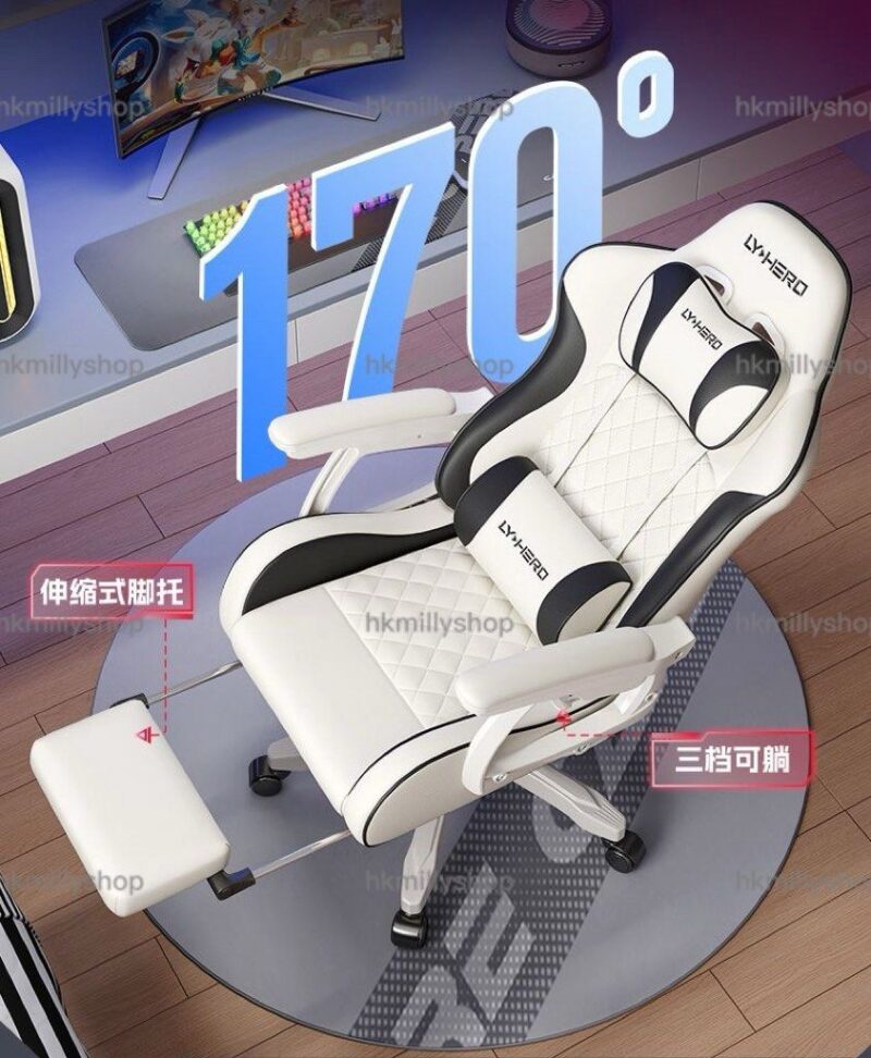 A&1704人體工學電腦椅 電競椅 辦公椅 聯動可躺扶手 遊戲椅 - Image 3