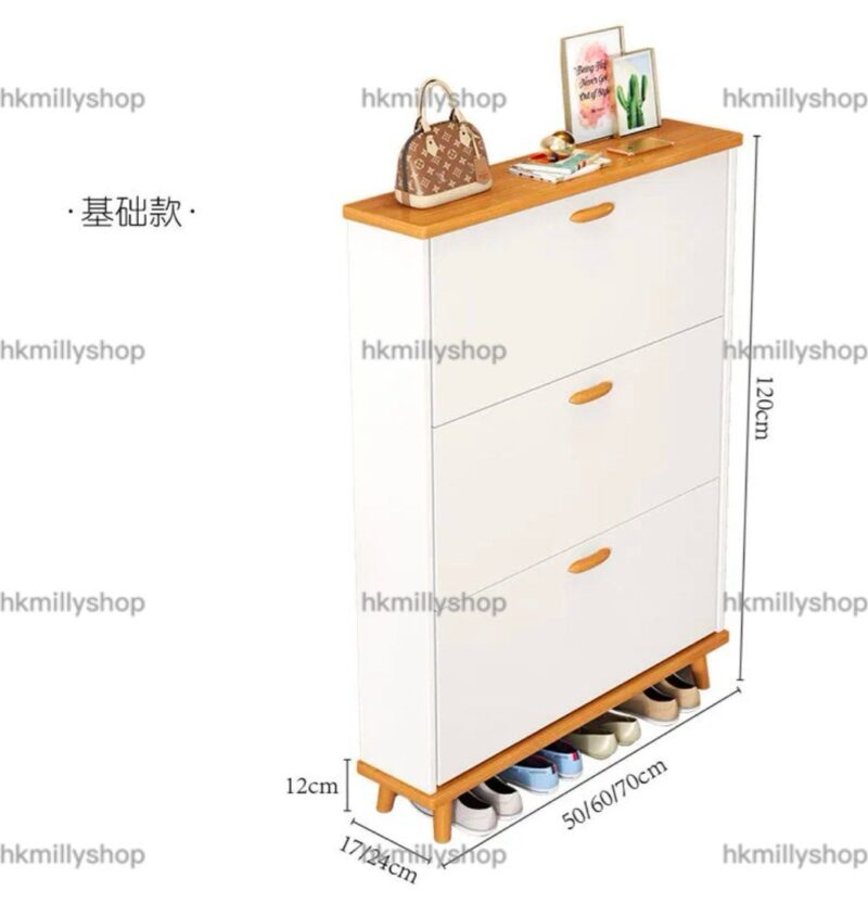 A&1759超薄鞋櫃 翻斗鞋櫃 大容量鞋架 入門收納櫃 置物櫃 門廳櫃 玄關櫃 儲物鞋架 收納鞋櫃 換鞋凳 穿鞋凳 翻斗鞋櫃 薄身鞋櫃 窄鞋櫃 - Image 8